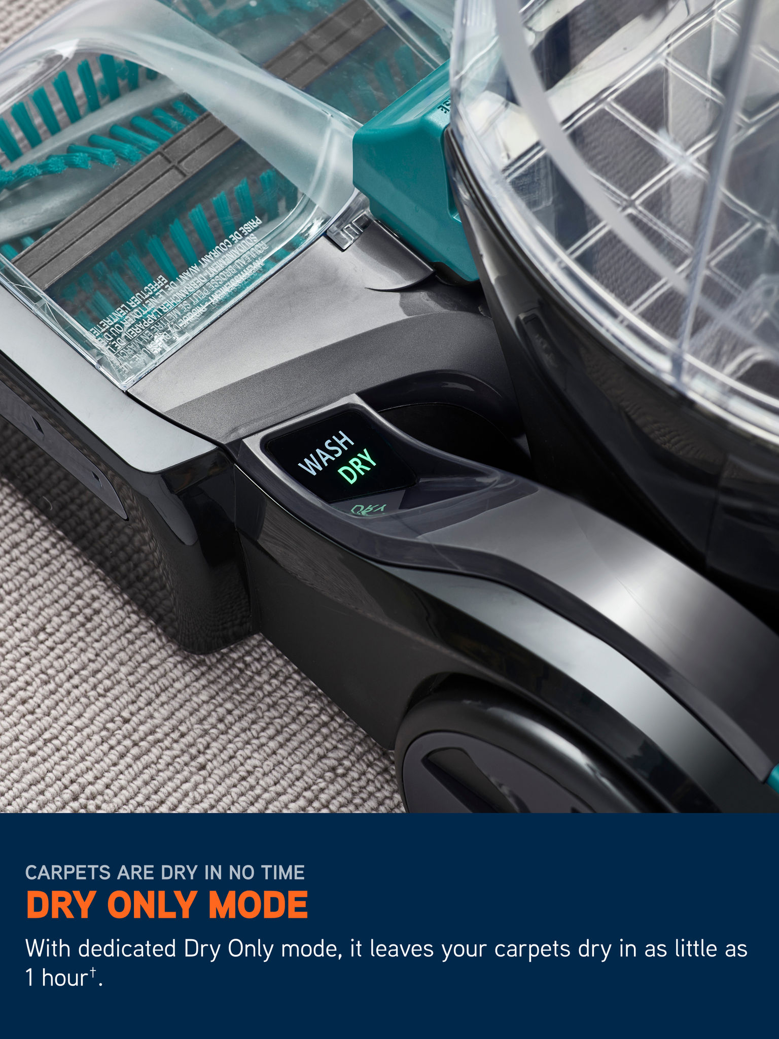 Vax Platinum SmartWash Pet-Design Carpet Cleaner CDCW-SWXP — carpets dry in as little as 1 hour